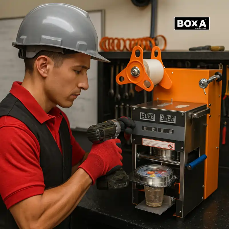 reparar selladora de vasos