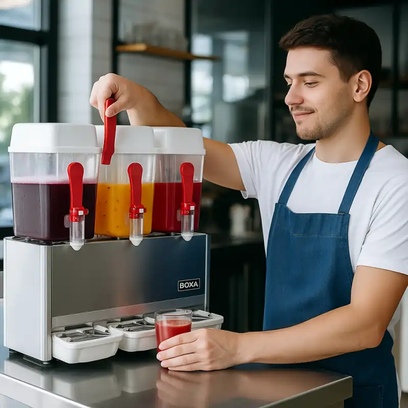 refresquera de 3 tolvas boxa