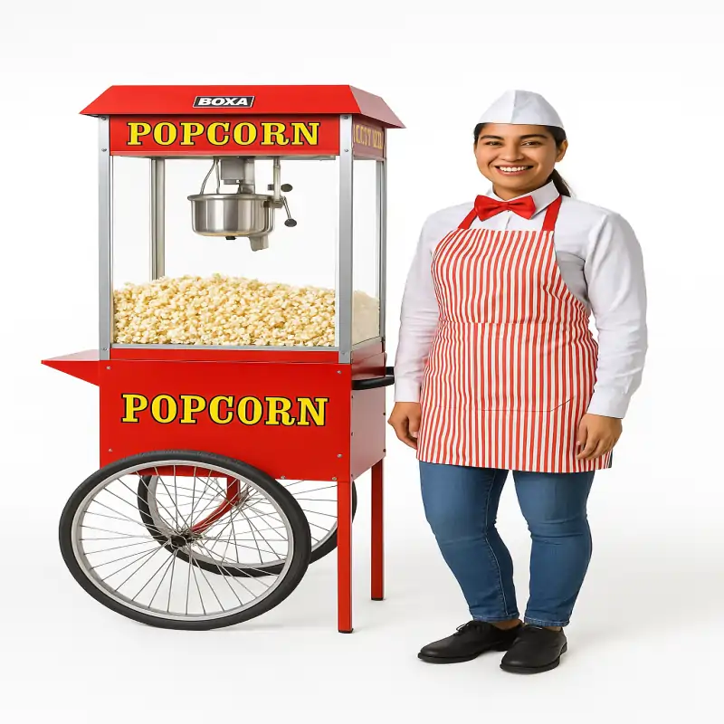 máquina de pop corn BOXA – cómo aumentar ingresos con pop corn BOXA